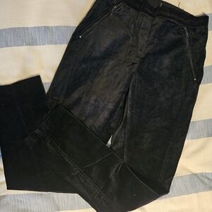 Ellie Tahari suede black pants
